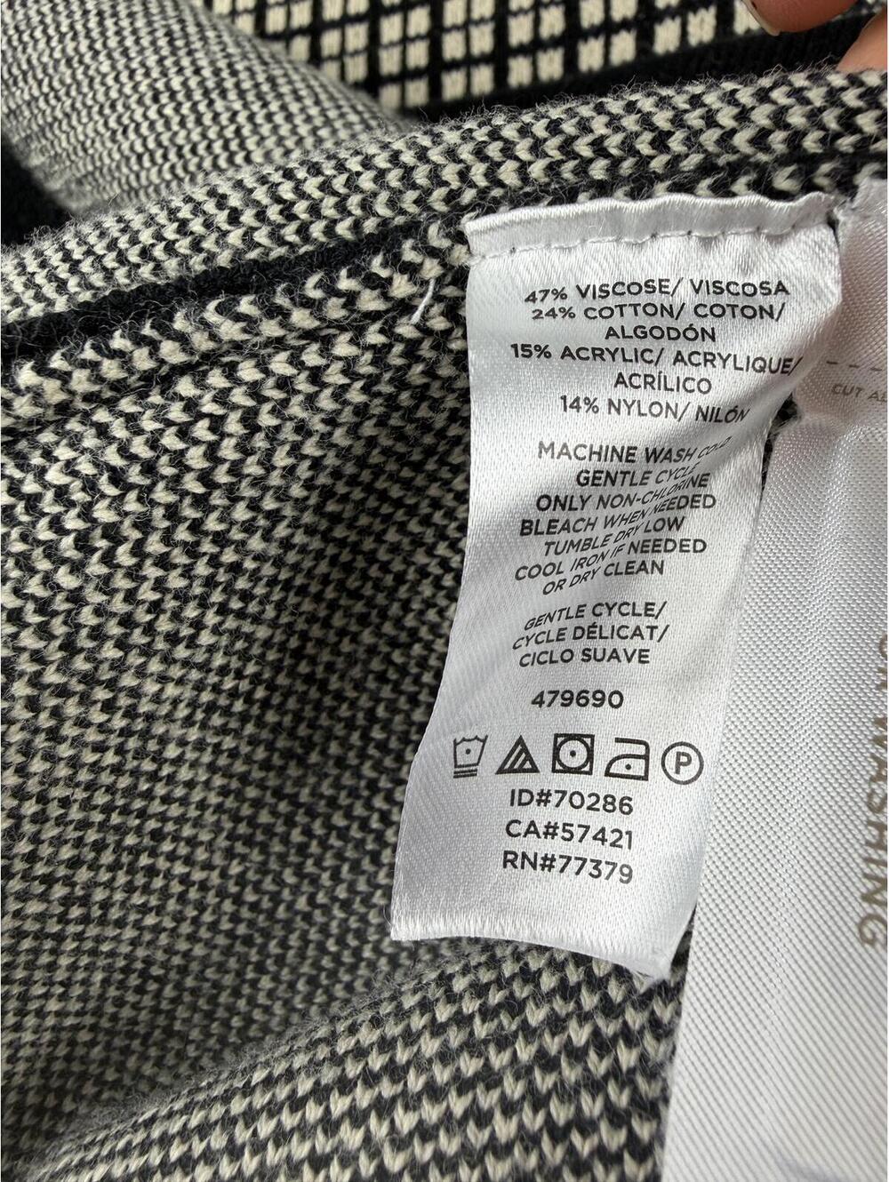 Ann Taylor checkered Duster cardigan size M - Picture 5 of 5